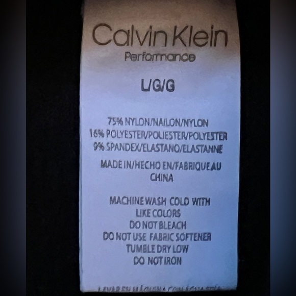 Calvin Klein Performance Medium Impact Ribbed Longline Sports Bra Large - Picture 5 of 7